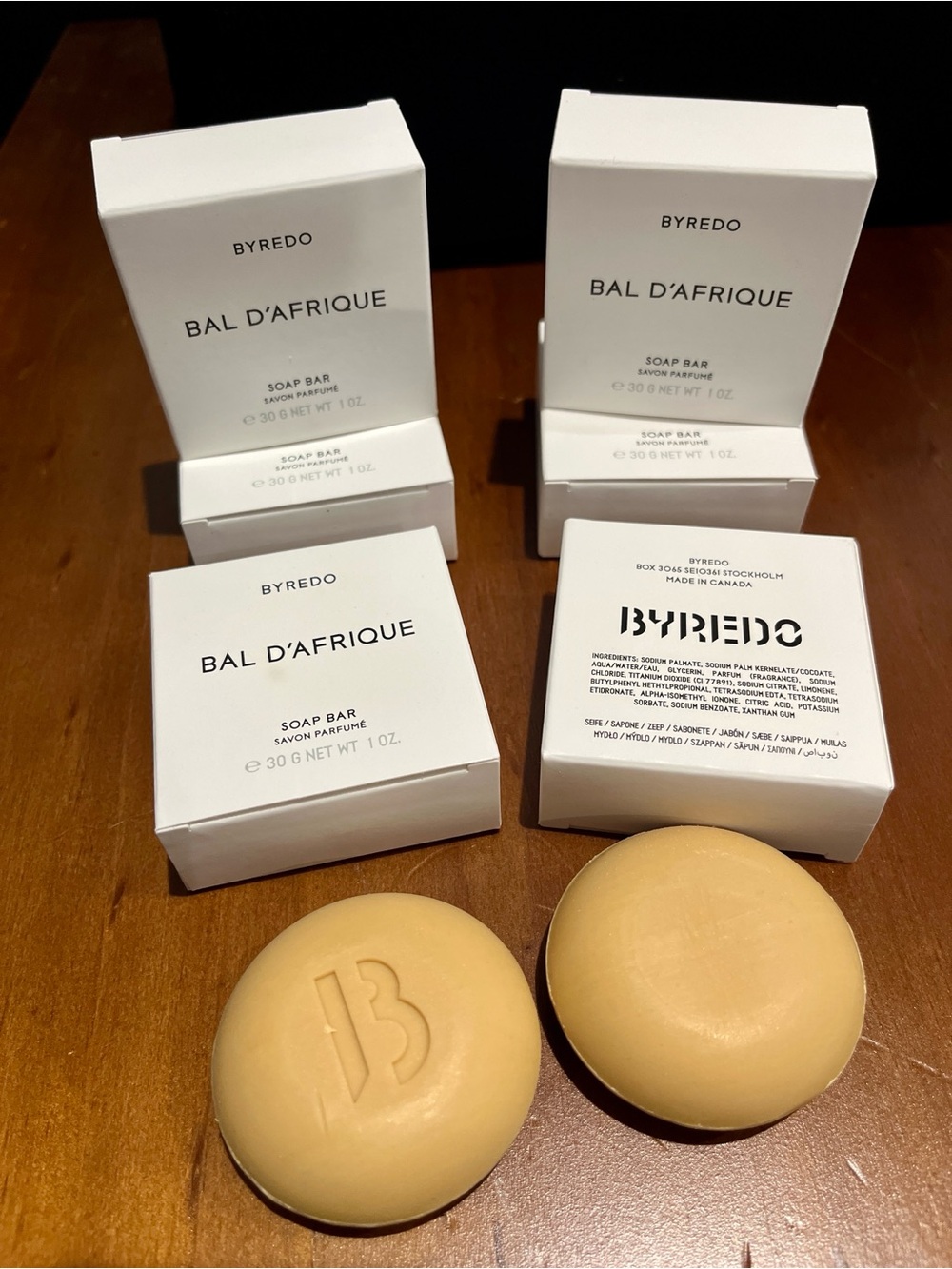 6x Byredo Bal d'Afrique Soap Bar Lot Body Wash Bath Bar Set Luxury Vanity Makeup